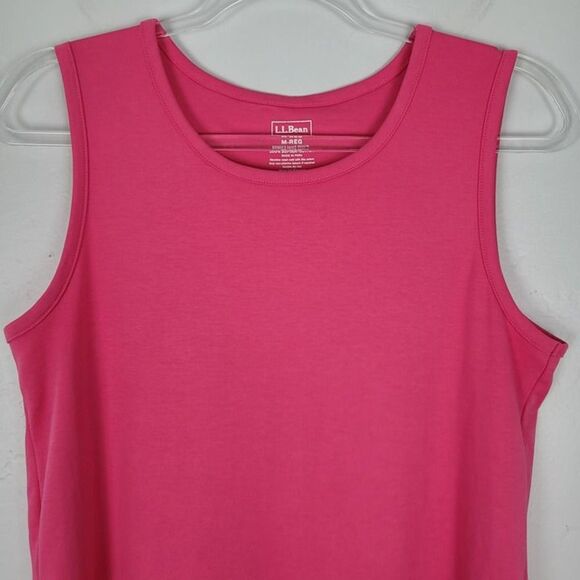 L.L. Bean Size M Supima Cotton Tank Top Lot Of 2 Bundle Pink Mauve Purple - Picture 4 of 11